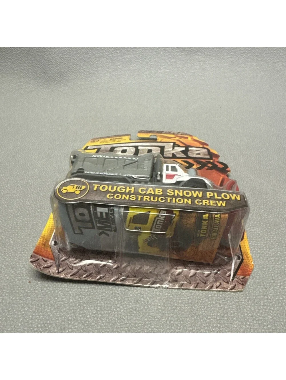 Tonka Metal Tough Cab Snow Plow Truck Construction Crew 1:64 Diecast 2014